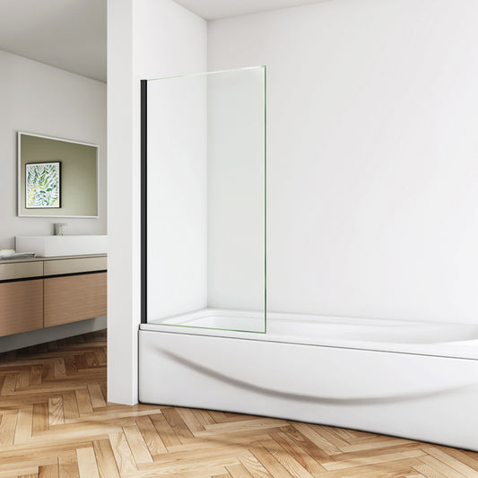 pare-baignoire 40/70x130cm écran fixé en verre anti-calcaire Océan