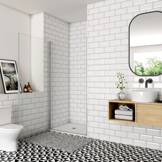 Océan - Porte de douche hauteur 180cm profil chromé