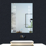 Miroir de salle de bain, commutateur tactile, avec fonction LED et anti-buée en option