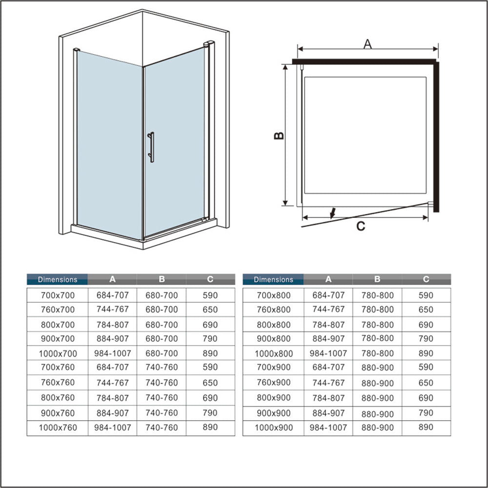 Ocean canbine de douche 185cm