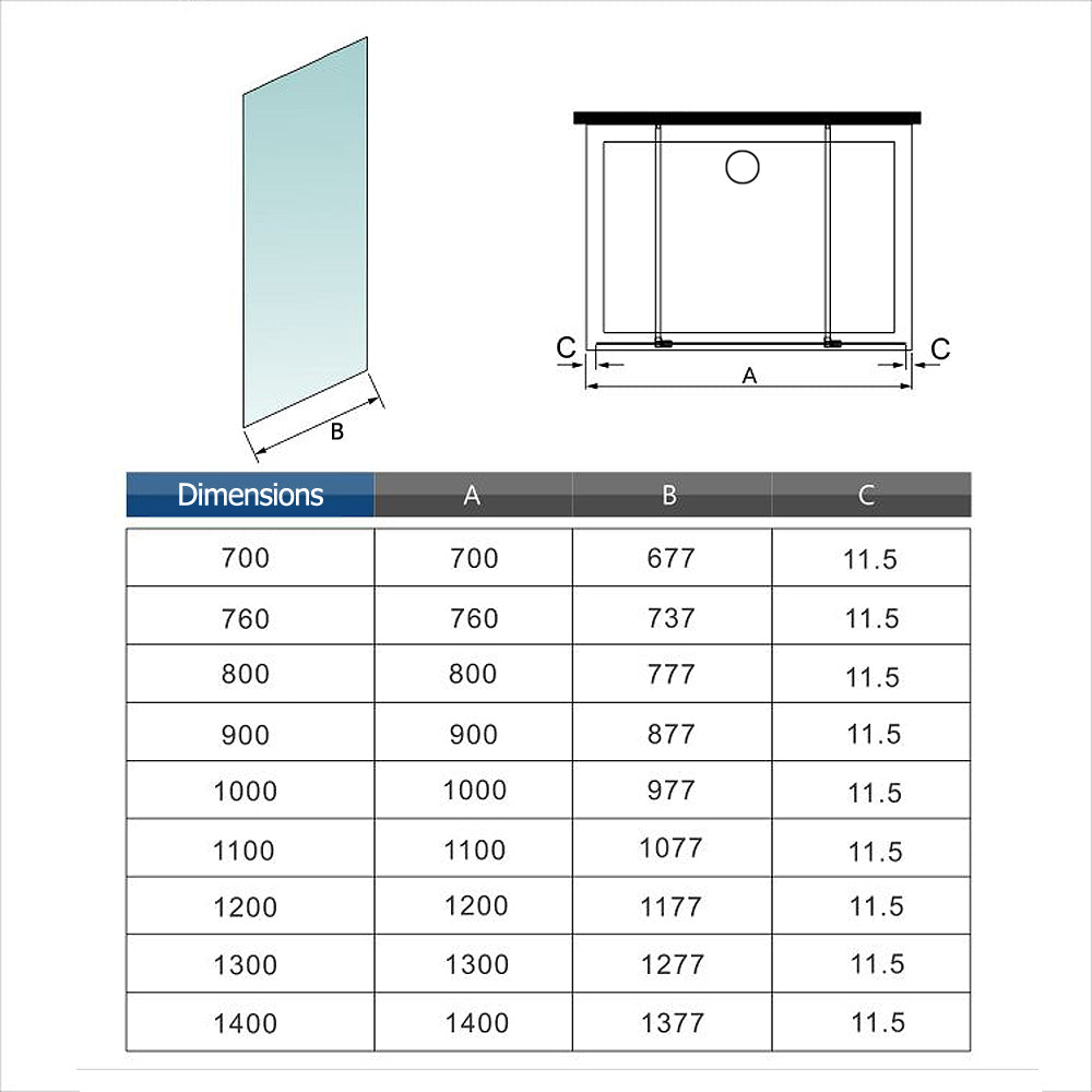 paroi de douche l'accès des deux côtés douche à l'italienne avec 2 barres extensibles