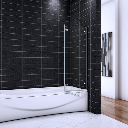 Pare-baignoire 100 110 120x140cm Ocean ecran de baignoire 5mm verre de securite