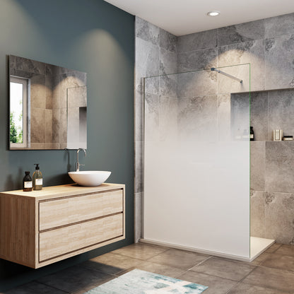 Ocean Paroi de Douche Italienne Brume Ascendante 50-140x200cm - Barre Extensible Montage Rapide