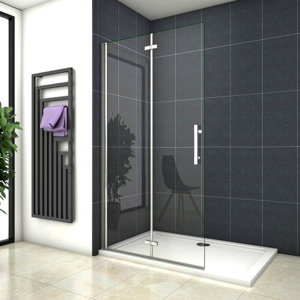 Paroi de douche mobile paroi de douche à italienne 65-105cm, Océan paroi de douche pliante en verre anticalcaire
