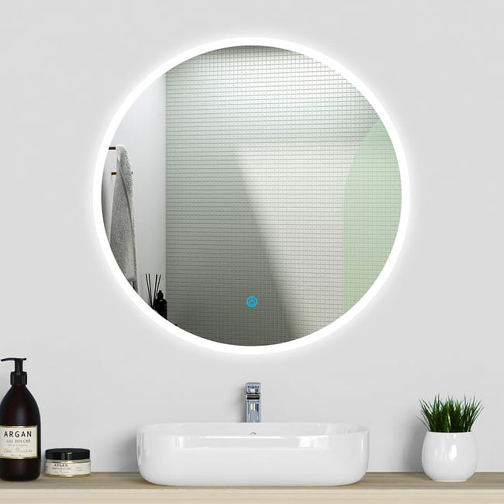 Miroir lumineux rond, Miroir LED avec antibuée