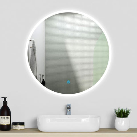 Miroir lumineux rond, Miroir LED avec antibuée