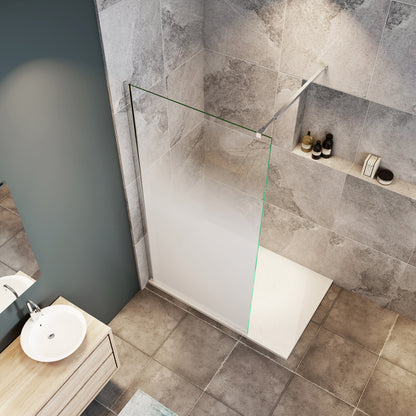 Ocean Paroi de Douche Italienne Brume Ascendante 50-140x200cm - Barre Extensible Montage Rapide