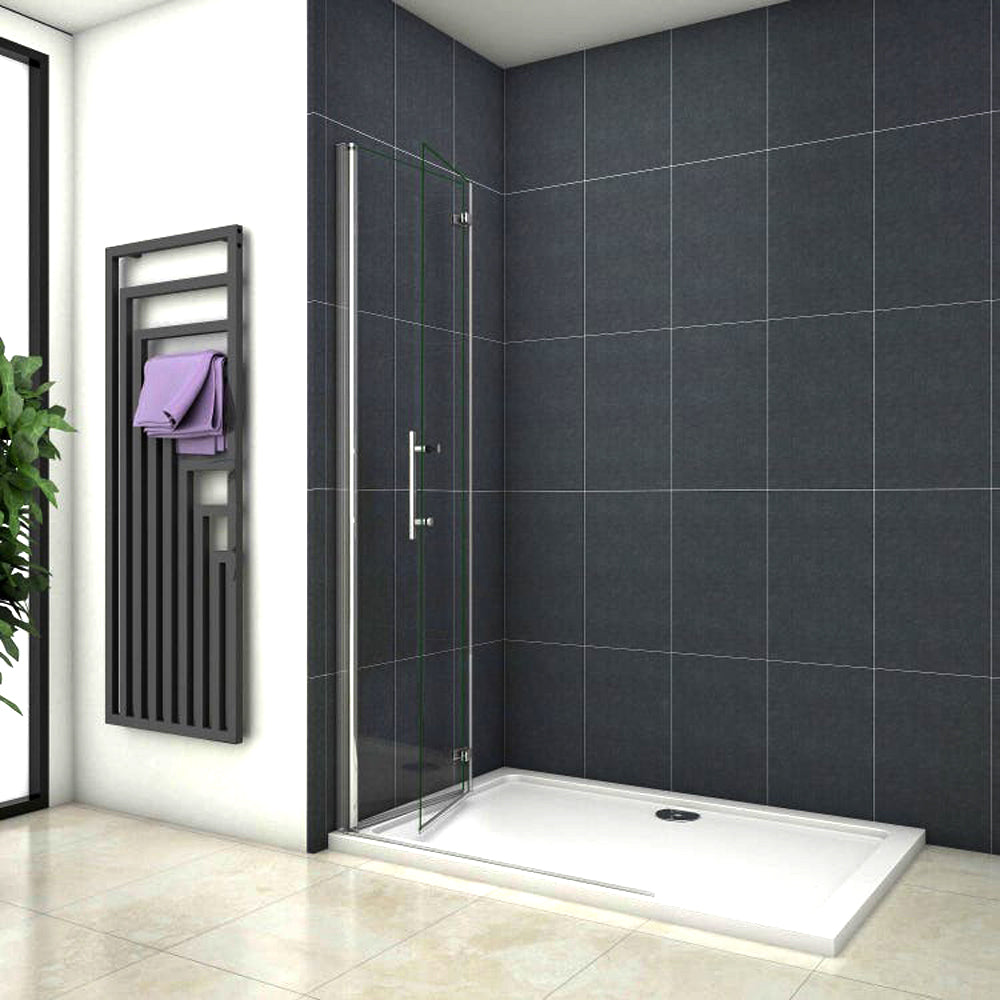 Paroi de douche mobile paroi de douche à italienne 65-105cm, Océan paroi de douche pliante en verre anticalcaire