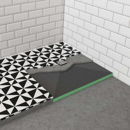 Receveur de douche recoupable sur mesure - Recoupable, à carreler - Étanchéité renforcée - 40 mm d'épaisseur