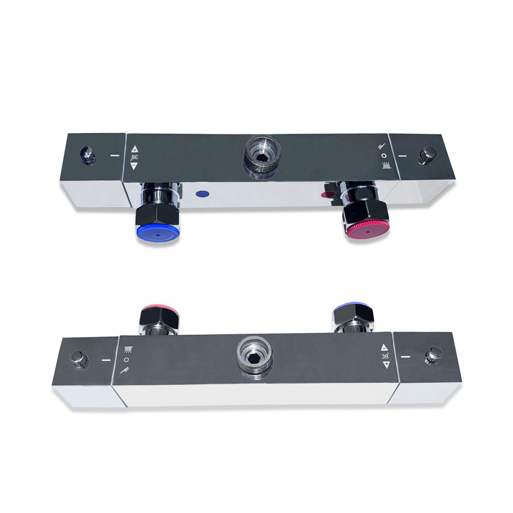 Colonne de douche thermostatique, colonne de douche chromée pour salle de bain,robinet de douche avec douchette/pomme de douche