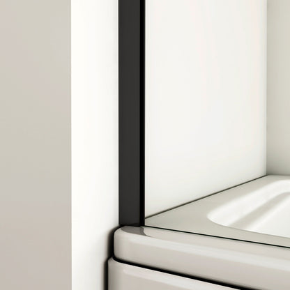 pare-baignoire 40/70x130cm écran fixé en verre anti-calcaire Océan