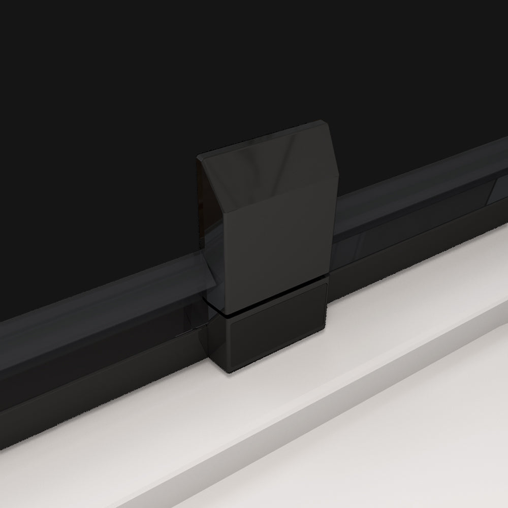 Porte de douche 80-120X200cm en verre securit insinstallation en angle modèle d'Ansa QT9N