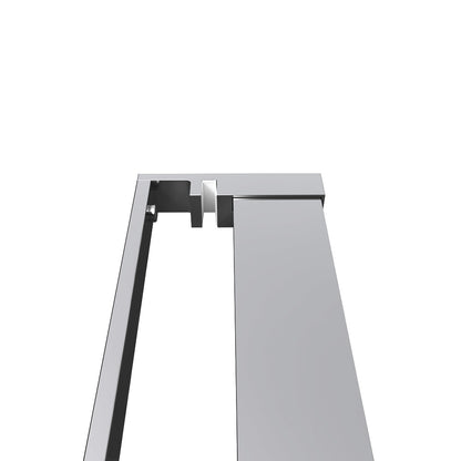 Océan Étagère de rangement longue avec porte-serviettes 2 en 1 | Aluminium chromé anti-corrosion | Adaptée à la douche à l'italienne (verre 8 mm)