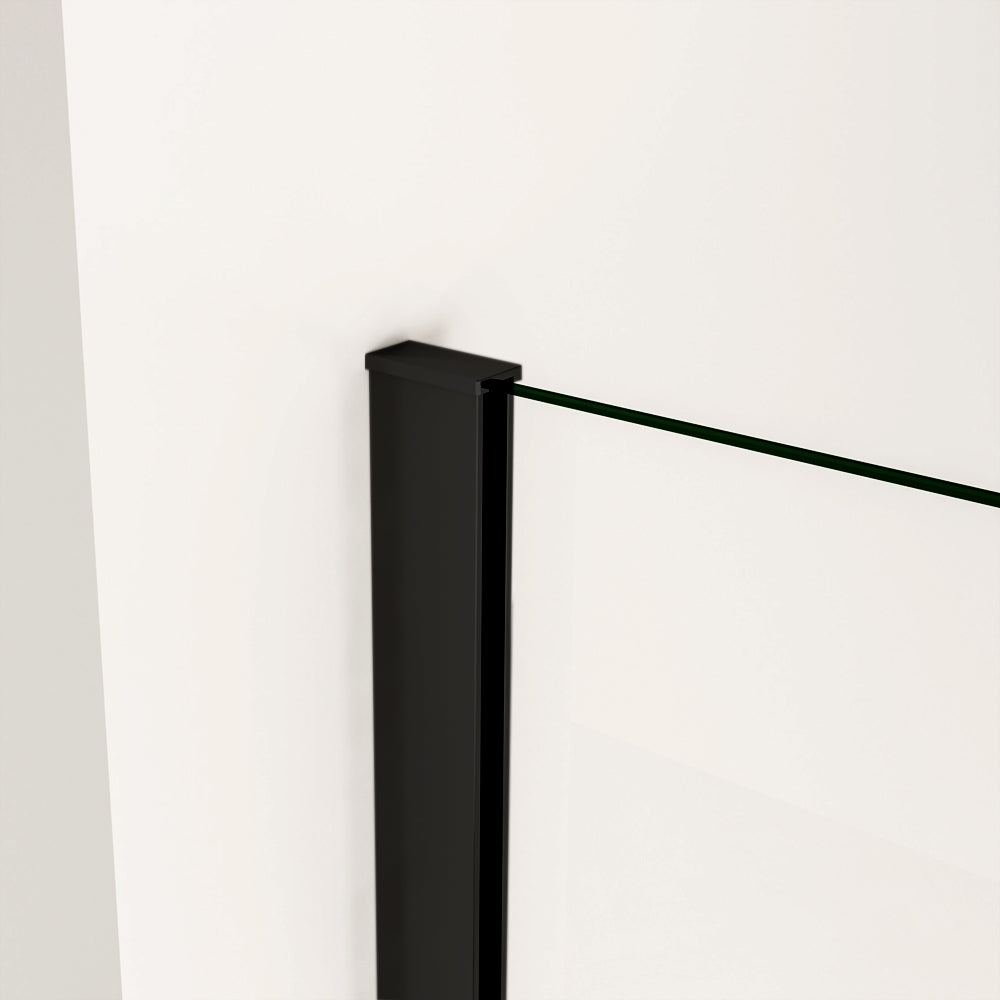 pare-baignoire 40/70x130cm écran fixé en verre anti-calcaire Océan