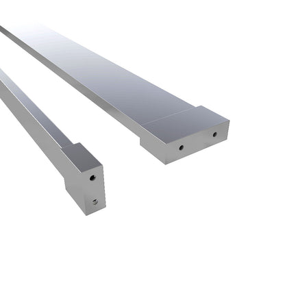 Océan Étagère de rangement longue avec porte-serviettes 2 en 1 | Aluminium chromé anti-corrosion | Adaptée à la douche à l'italienne (verre 8 mm)