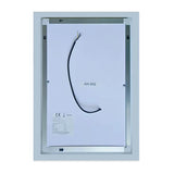 Miroir lumineux 120x70cm avec Anti-buée + Dimmable, Mural Miroir salle de bain