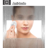 LED Miroir rond de salle de bain anti-buée tactile + lumière blanche froide 90/100/120cm