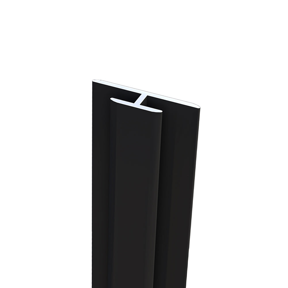 Océan Profilé de Jonction en H pour Panneaux Muraux – Finition Plane et Invisible – Aluminium Noir (210 cm) (Copy)