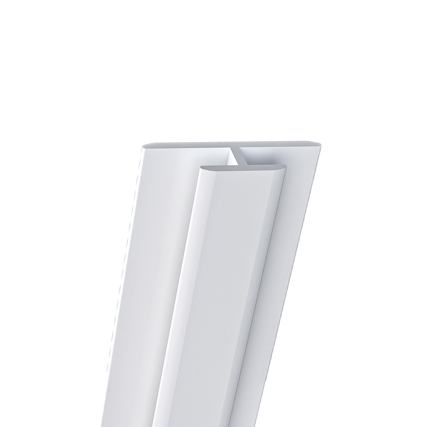 Océan Profilé de Jonction en H pour Panneaux Muraux – Finition Plane et Invisible – Aluminium Blanc (210 cm)