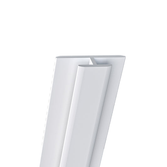 Océan Profilé de Jonction en H pour Panneaux Muraux – Finition Plane et Invisible – Aluminium Blanc (210 cm)