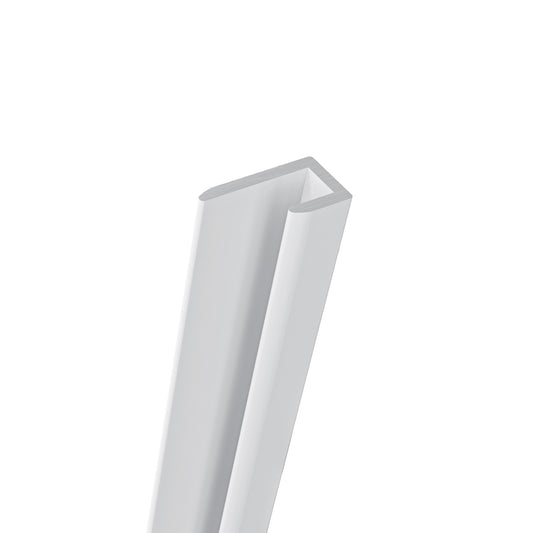 Océan Profilé de Finition en J pour Panneau de Douche – Encadrement Parfait des Bordures – Aluminium Blanc Premium