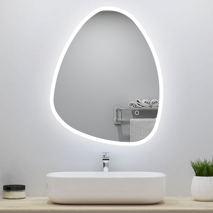Miroir lumineux Asymétrique avec 3 Couleurs + Dimmable + Anti-buée