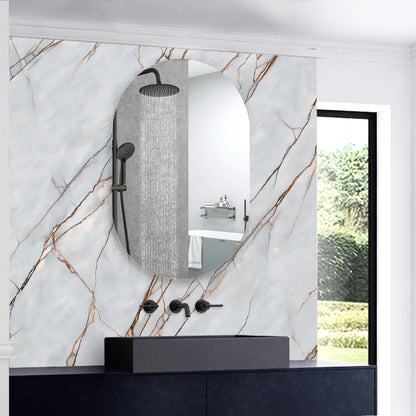 Miroir non lumineux ovale, Mural Miroir salle de bain