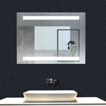 Ocean Miroir de salle de bain, commutateur tactile, avec fonction LED et anti-buée