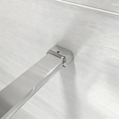 Barre de Stabilisation 140 cm en Aluminium Chromé pour Paroi de Douche & Walk-In
