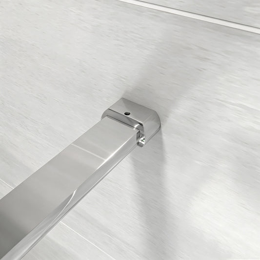 Barre de Stabilisation 90 cm en Aluminium Chromé pour Paroi de Douche & Walk-In