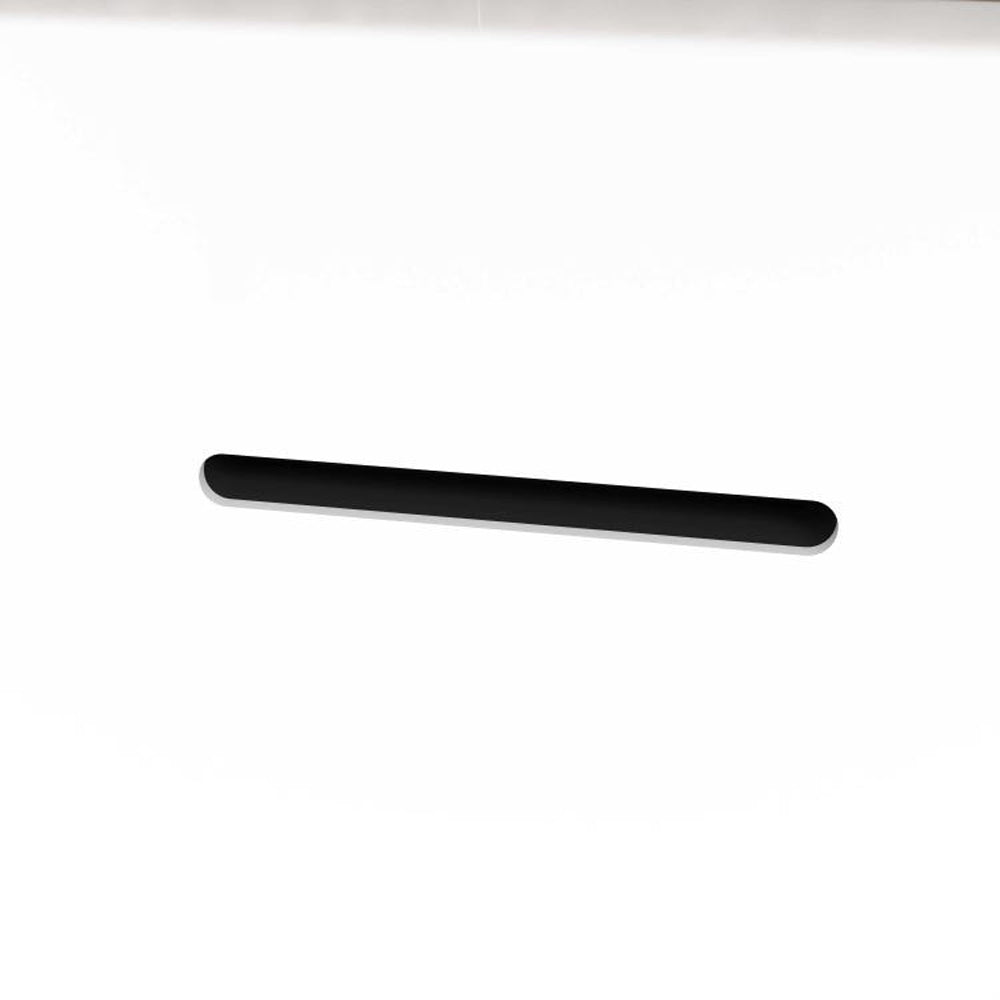 Ocean Baignoire îlot rectangulaire 170x80cm - Blanc brillant, acrylique easyclean, système de vidage pop-up