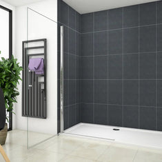 Paroi de douche mobile paroi de douche à italienne 65-95cm, Océan paroi de douche pivotante Hauteur 180cm en verre anticalcaire