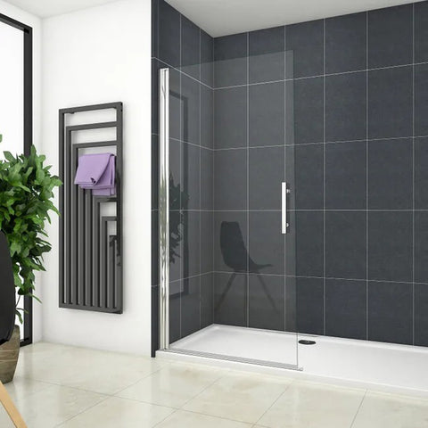 Paroi de douche mobile paroi de douche à italienne 65-95cm, Océan paroi de douche pivotante Hauteur 180cm en verre anticalcaire