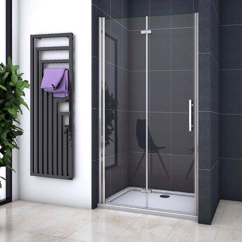 Océan Porte de douche 120 x197cm en 6mm verre anticalcaire insinstallation en niche modèle de Viten