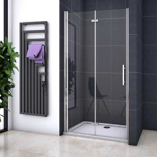Océan Porte de douche 120 x197cm en 6mm verre anticalcaire insinstallation en niche modèle de Viten
