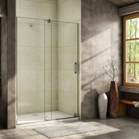 porte de douche 190cm en verre anticalcaire porte coulissante en niche Océan