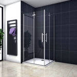 Océan Cabine de douche hauteur 185cm en verre anti-calcaire 2 portes de douche