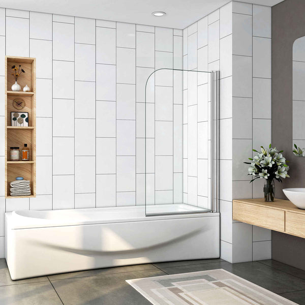 Pare-baignoire 70x130cm Océan écran de baignoire 5mm verre anticalcaire