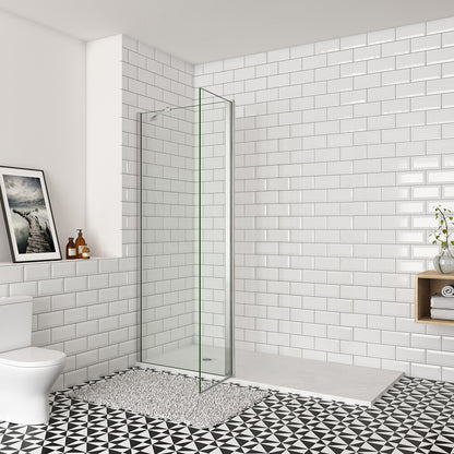 Océan paroi de douche 50-160cm + paroi latérale à l'italienne 50cm avec un retour pivotant et une barre stabilisateur 45cm