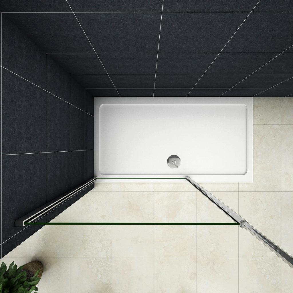 Paroi de douche avec motifs imprimés sur verre 8mm anticalcaire design –  AIDAL