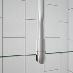 paroi de douche à l'italienne 30-160x200cm 8mm verre anticalcaire livré une barre de fixé à plafond 90-150cm