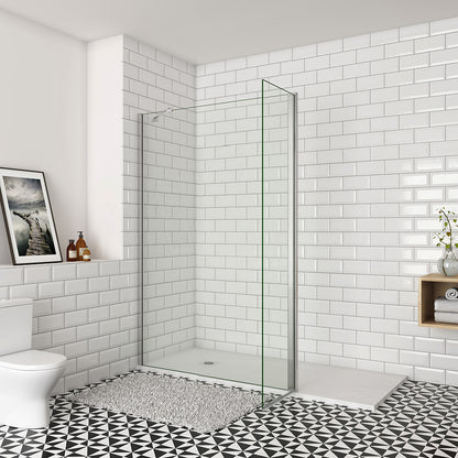 Océan paroi de douche 50-160cm + paroi latérale à l'italienne 50cm avec un retour pivotant et une barre stabilisateur 45cm