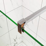 Océan Paroi de douche 80-160x200cm en 10mm verre anticalcaire paroi de douche à l'italienne avec une barre de stabilisation 140cm