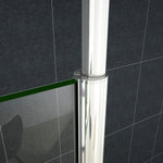 Paroi de douche en 8mm verre anticalcaire et livré une barre de fixé à plafond