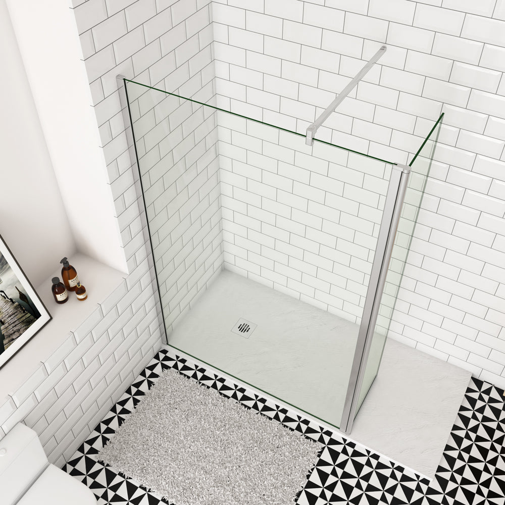 Océan paroi de douche 50-160cm + paroi latérale à l'italienne 50cm avec un retour pivotant et une barre standard 90cm