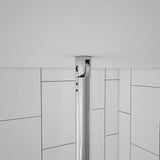 paroi de douche à l'italienne 30-160x200cm 8mm verre anticalcaire livré une barre de fixé à plafond 90-150cm