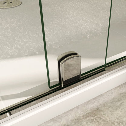 porte de douche 190cm en verre anticalcaire porte coulissante en niche Océan