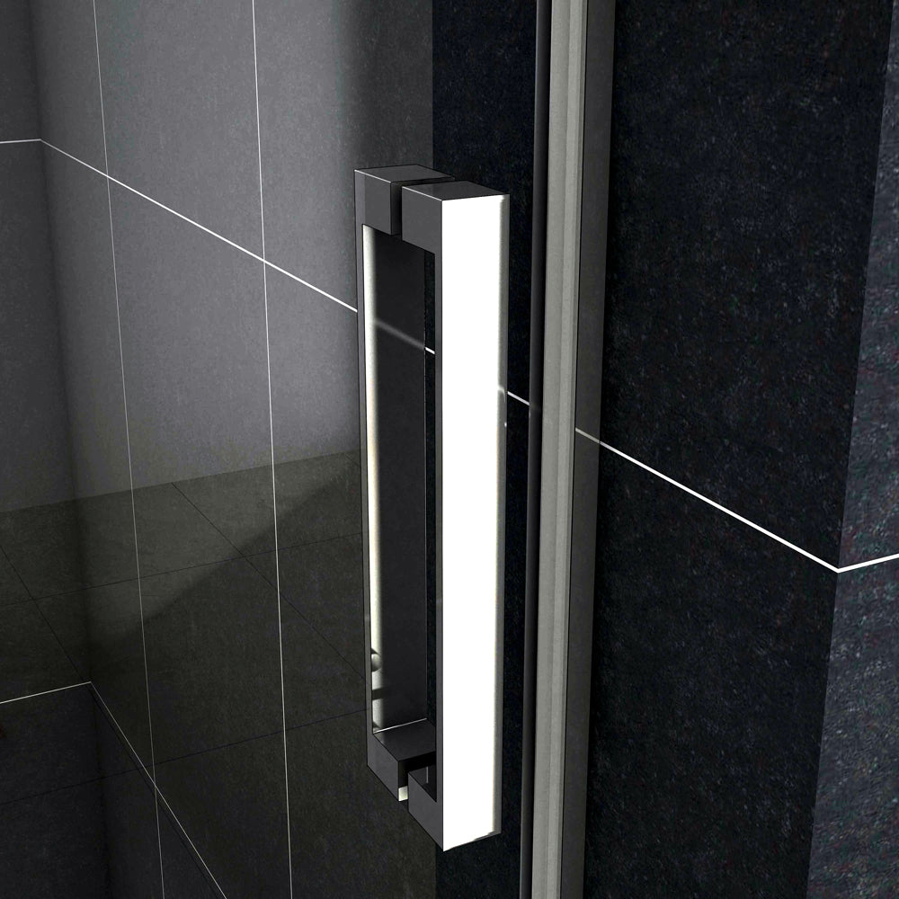 Océan Porte de douche porte de douche coulissante en verre anti-calcaire, hauteur:195cm