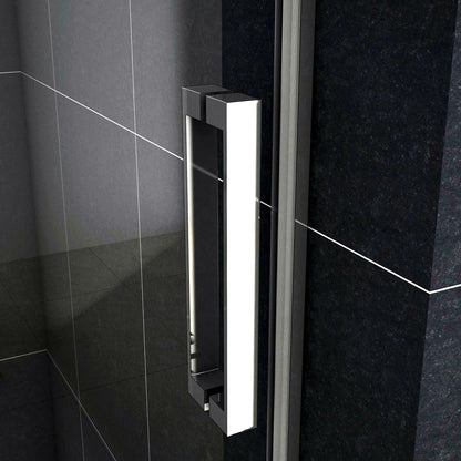 Océan Porte de douche porte de douche coulissante en verre anti-calcaire, hauteur:195cm