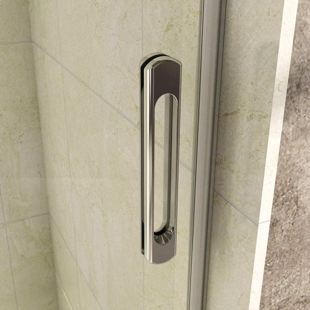 porte de douche 190cm en verre anticalcaire porte coulissante en niche Océan